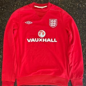 Umbro Red Crewneck Sweater with England Crest